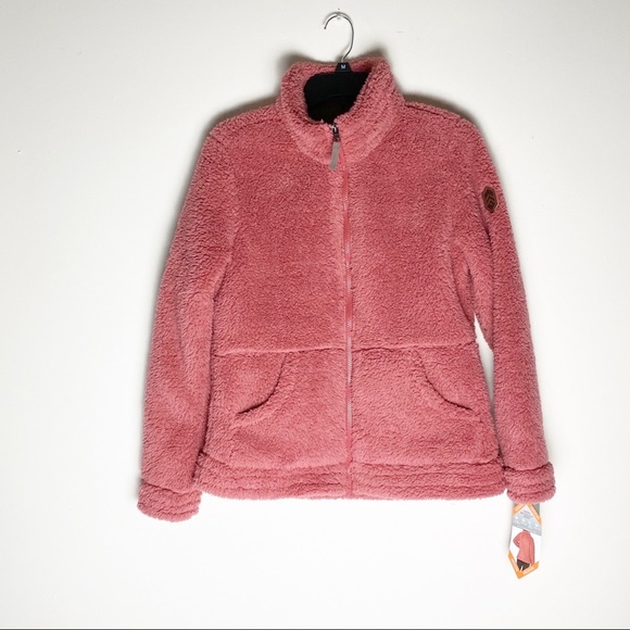 Free Country Plush faux fur jacket pink large - Picture 2 of 8